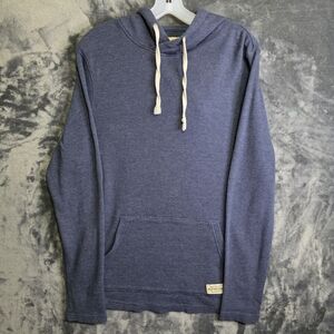 Dravus Navy Blue Hoodie with Drawstring. Mens Medium